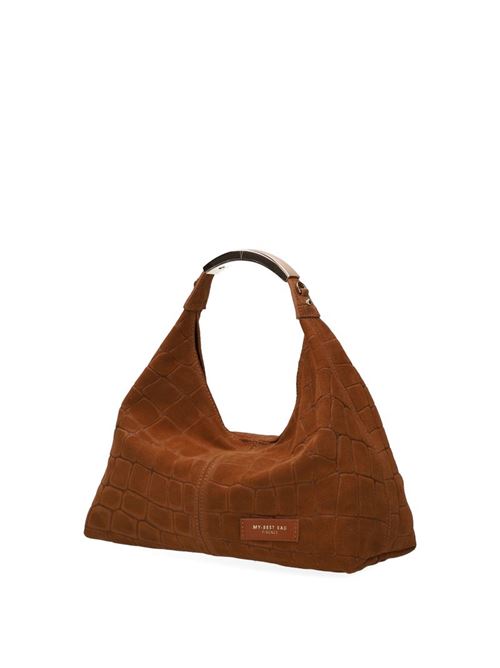 ellisse croco suede MY BEST BAG FIRENZE | F2-MYB-3032L-S02COGNAC